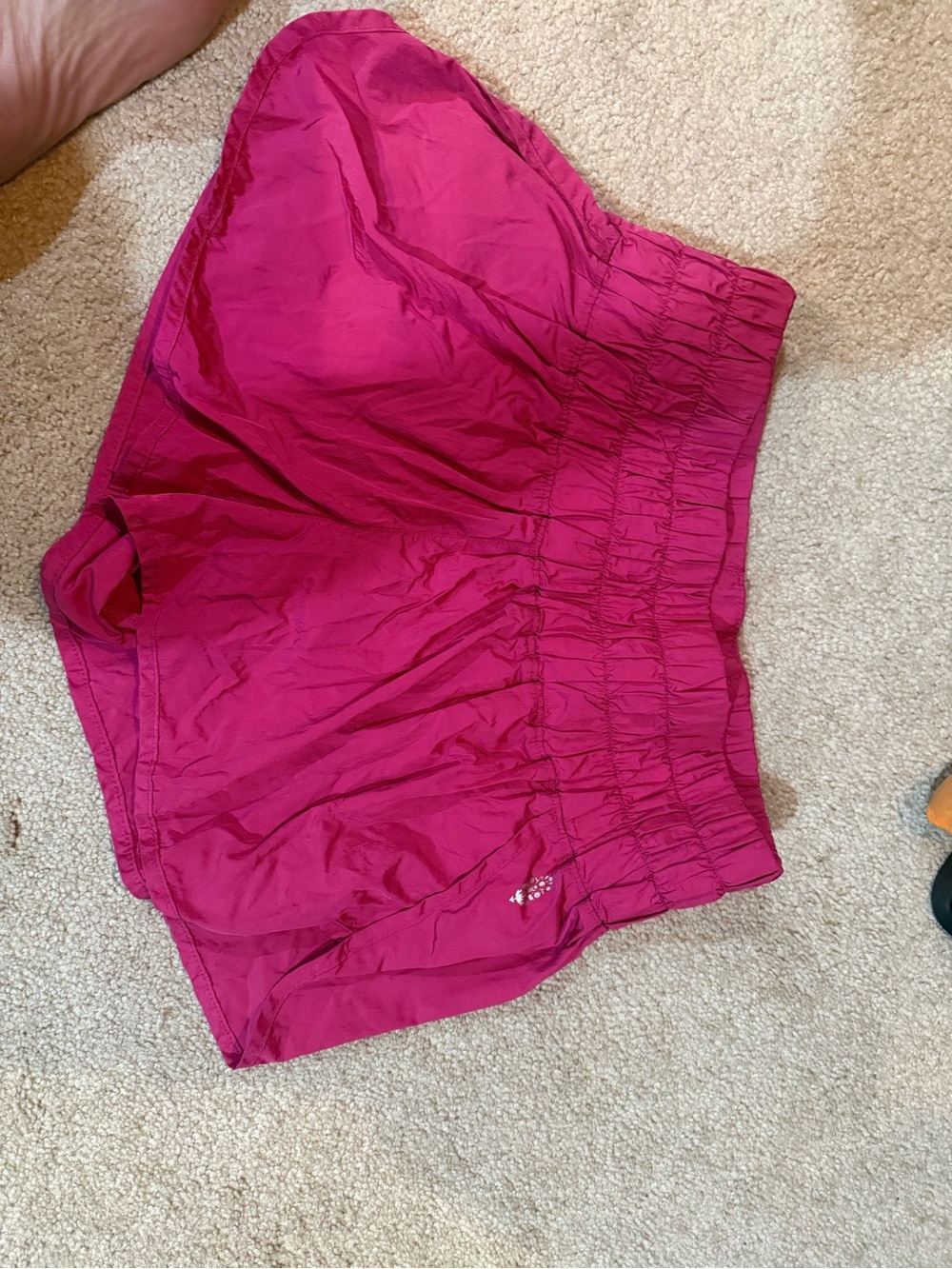 Women’s Free Movement Fuchsia Elastic-Waist Running Shorts